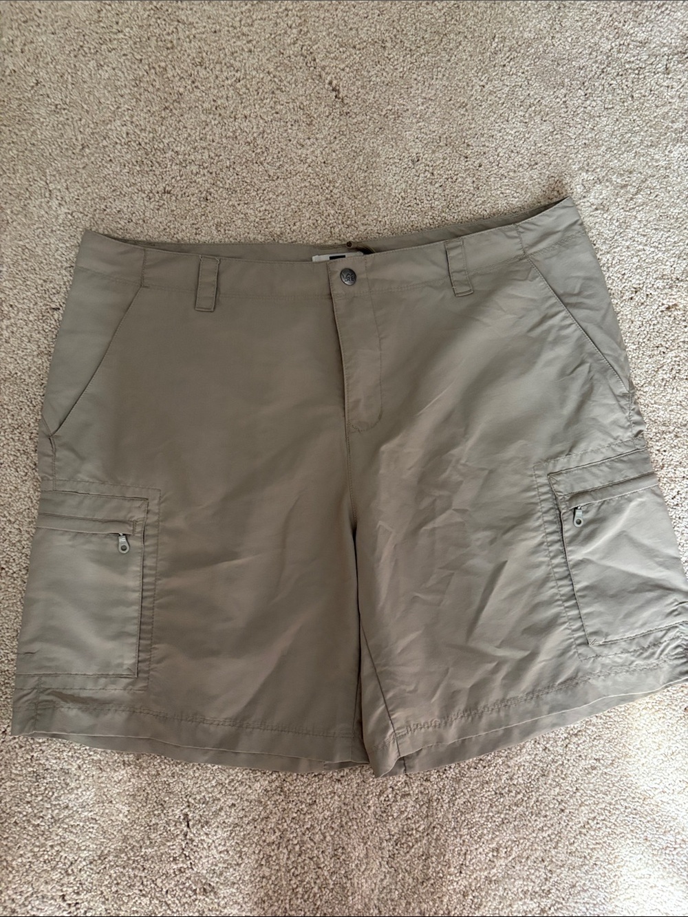 REI Women’s Tan Lightweight Cargo Hiking Shorts